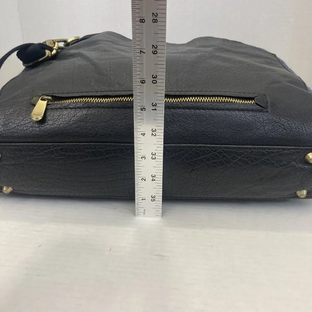 SUITSUPPLY‎ Vintage Calf Leather Wool Bag Mens Messenger Crossbody Long Strap